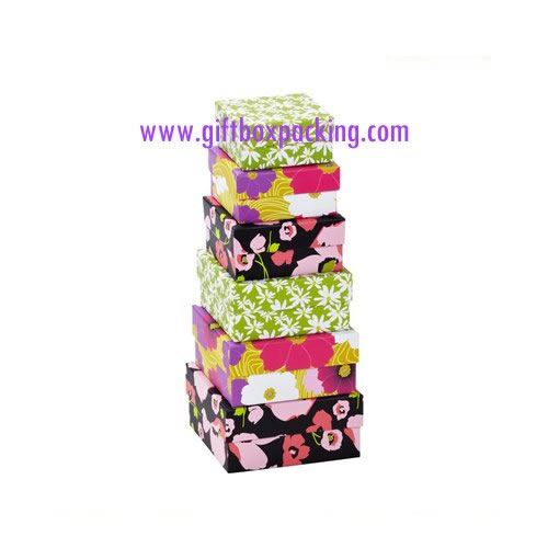 holiday nesting boxes Floral Nested Boxes