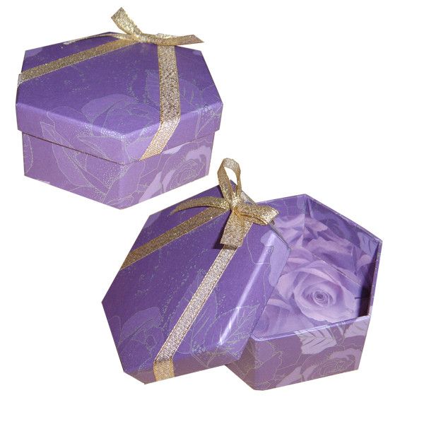 Purple lid boxes