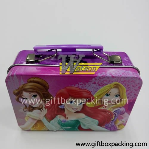 Cartoon rectangular me<x>tal boxes tin boxes Disney