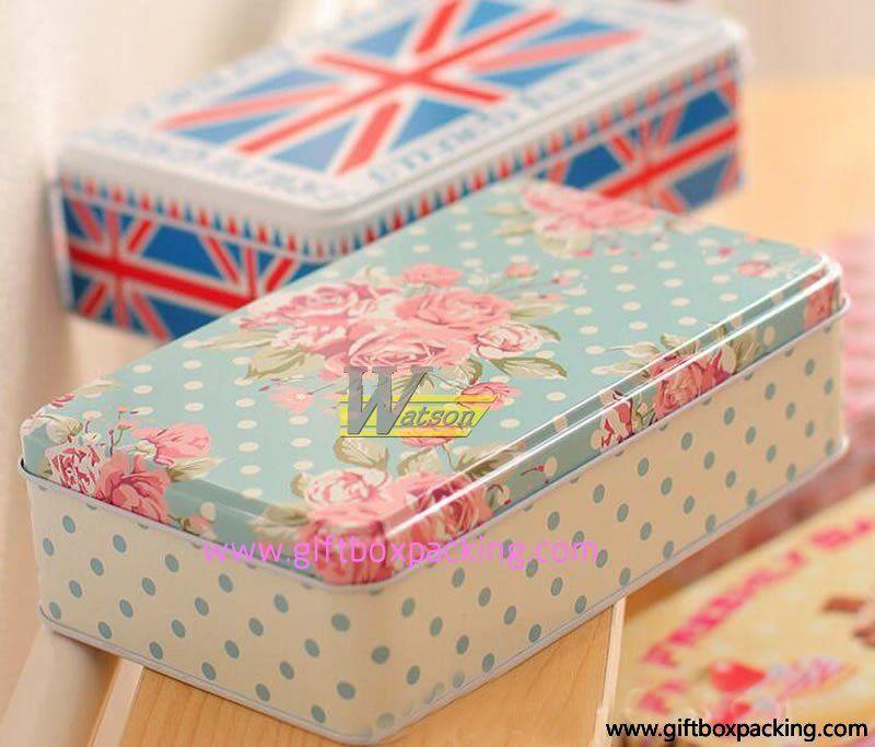 Polaroid flags cover gift box office stationery tin cookie box candy box