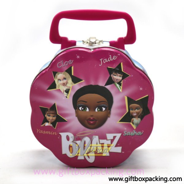 Cartoon flower metal lunch boxes