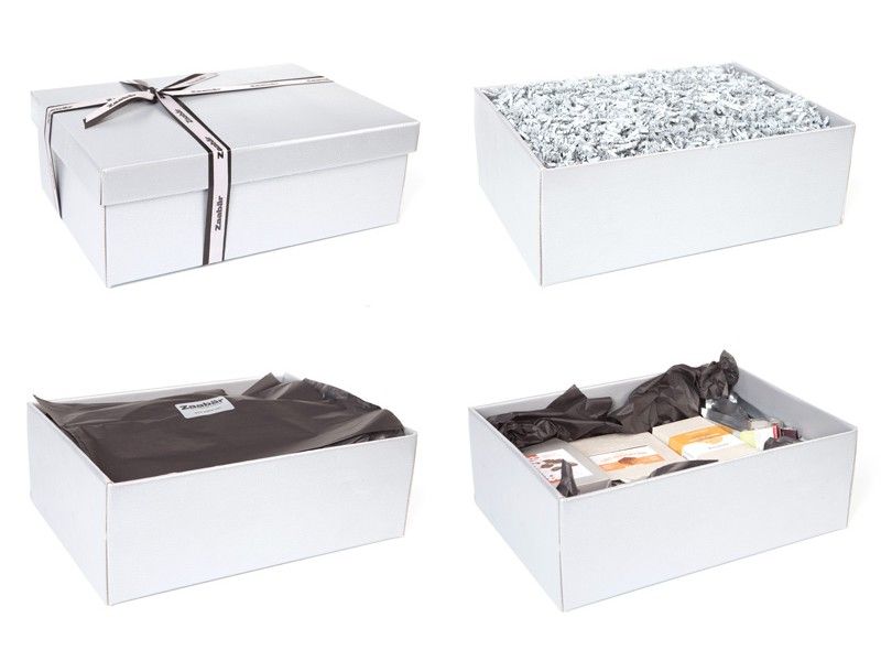 White kraft full lid gift box