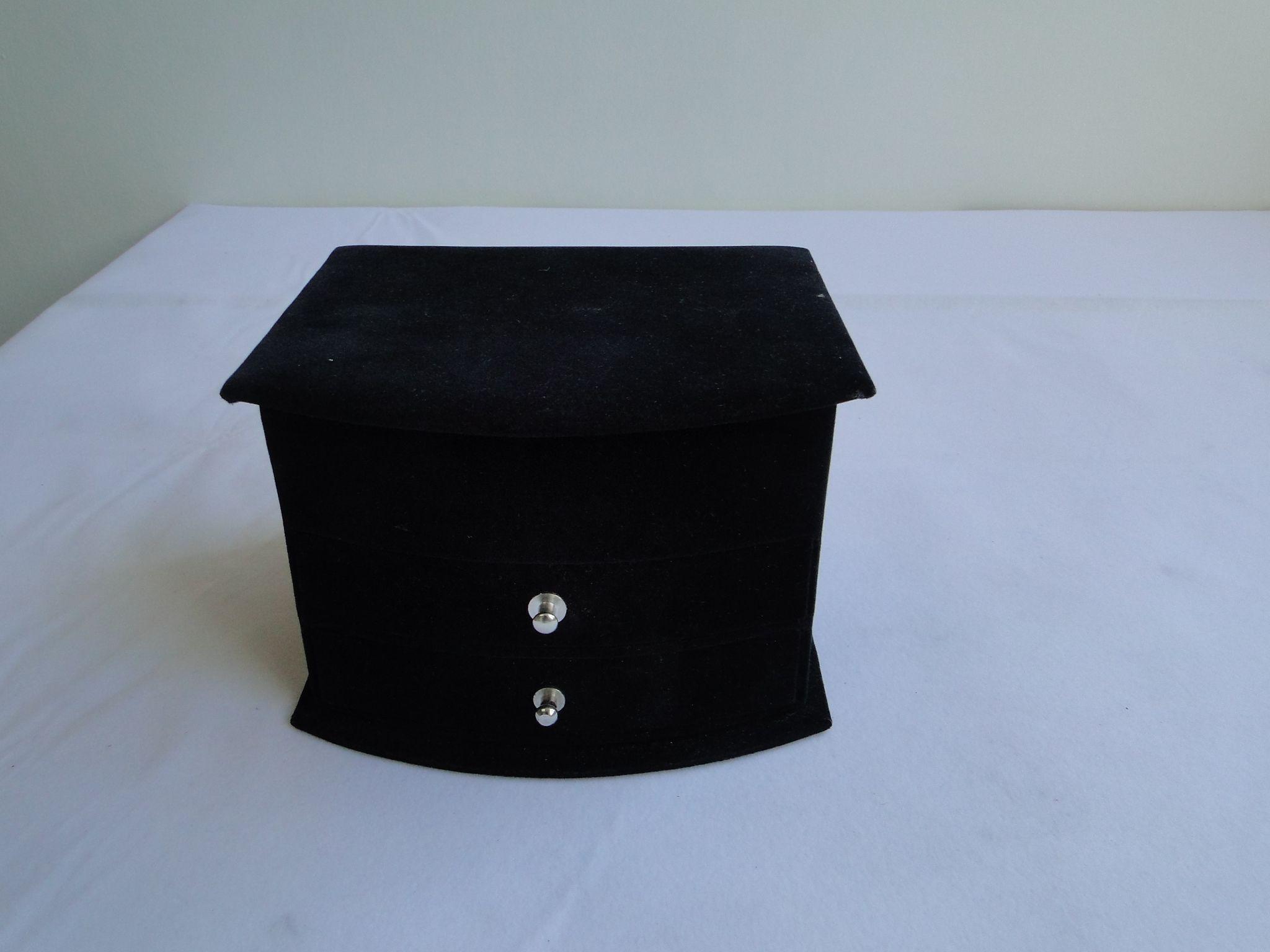 Black upscale velvet box