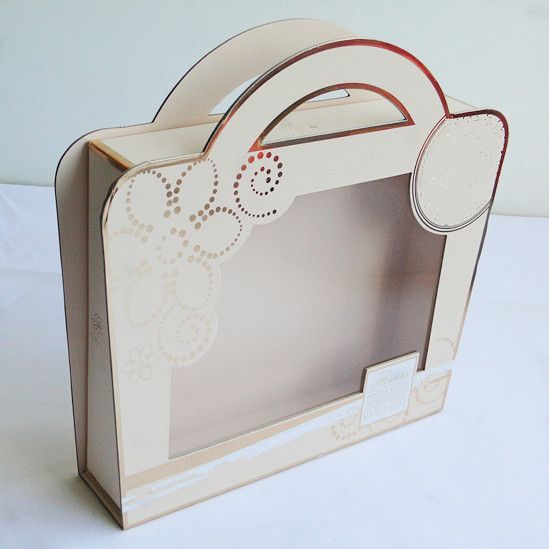 Clear top cosmetic paper box