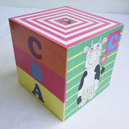 Colourful toy boxes