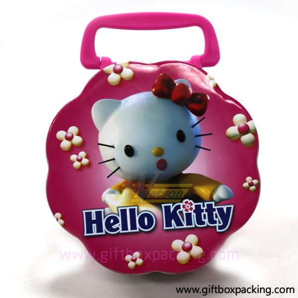 Cartoon Flower Shape Metal Lunch Box